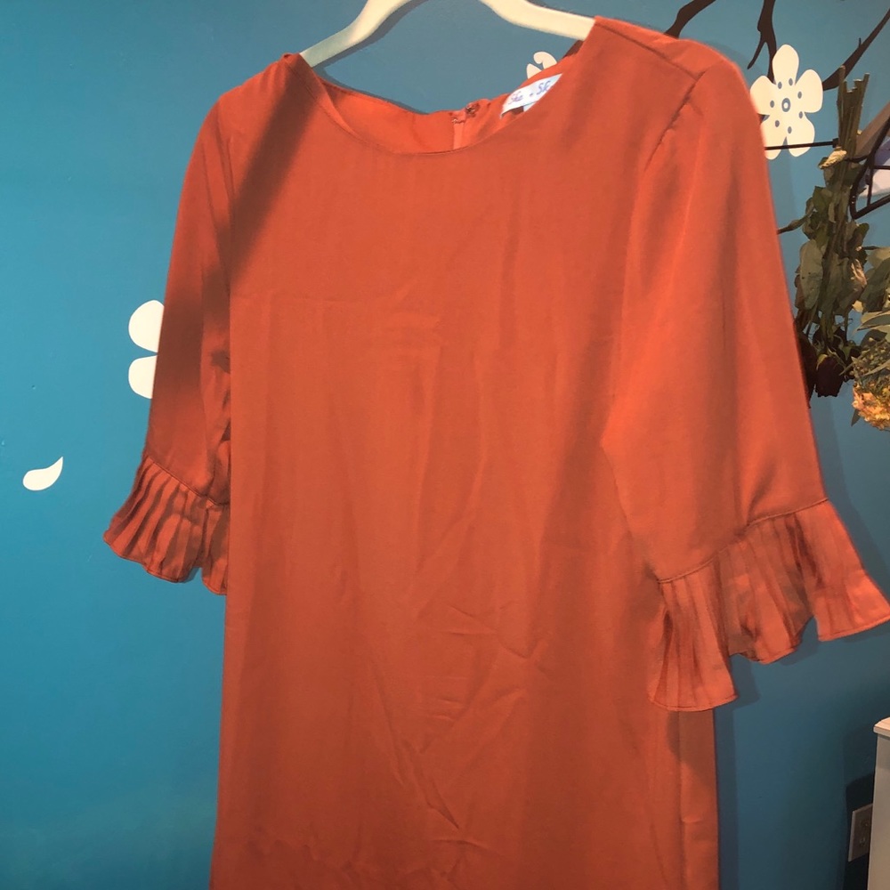 another burnt orange dress:)